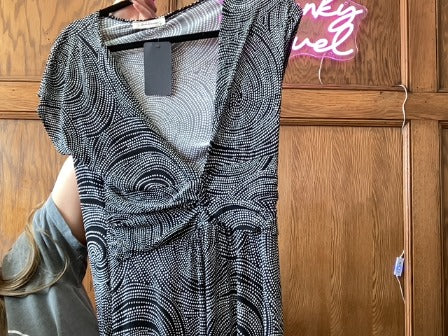 Black w white dots Sushi & Flower Women-Dresses/Rompers, No size