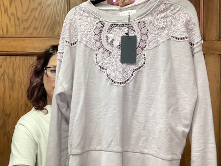 Lavender Lucky Brand Women-Tops, Medium