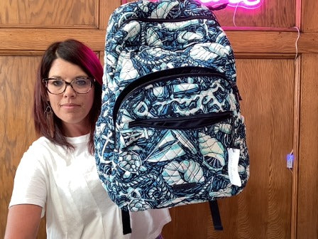 navy Vera Bradley Backpack