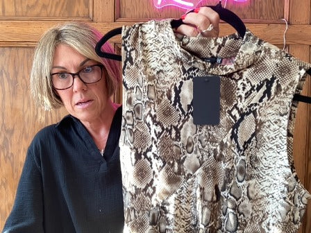Leopard Doe & RAE Women-Tops, Large