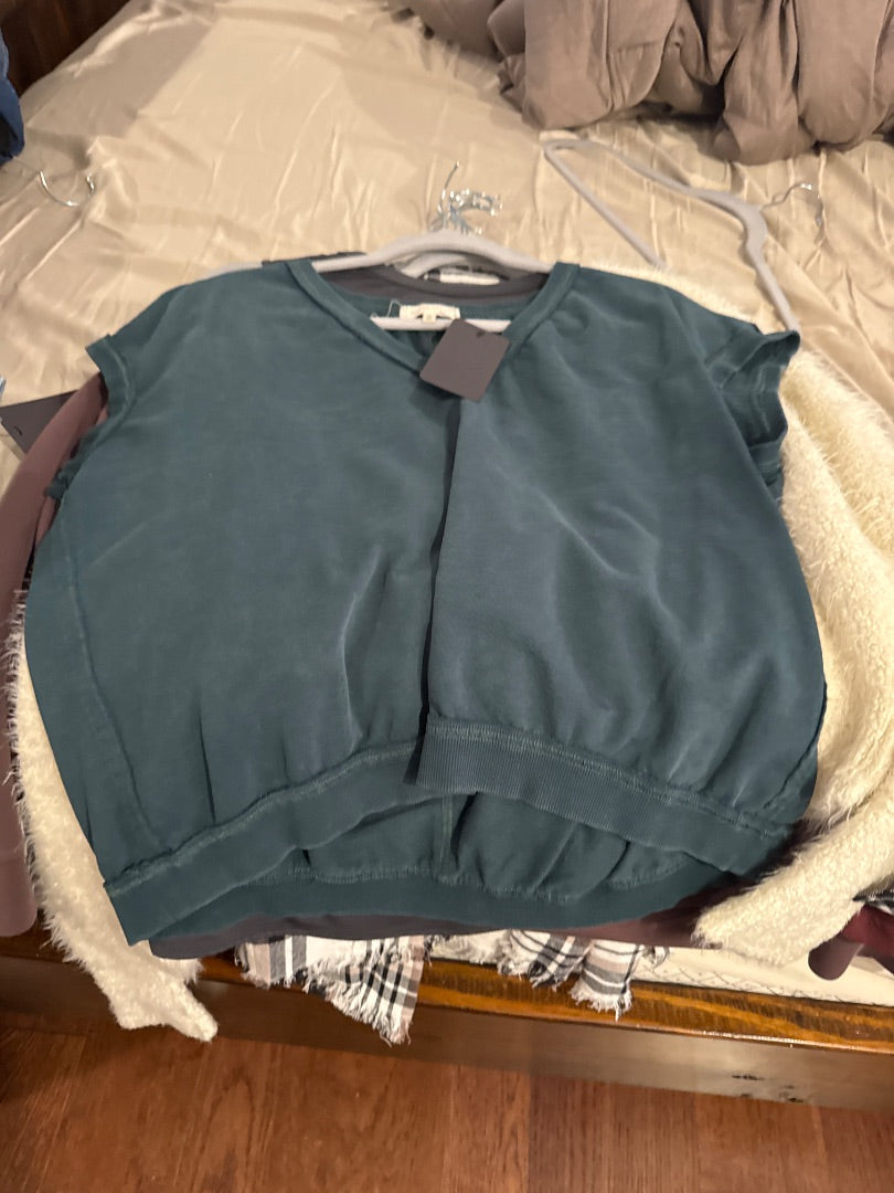 Green Gilded intent Women-Tops, Small