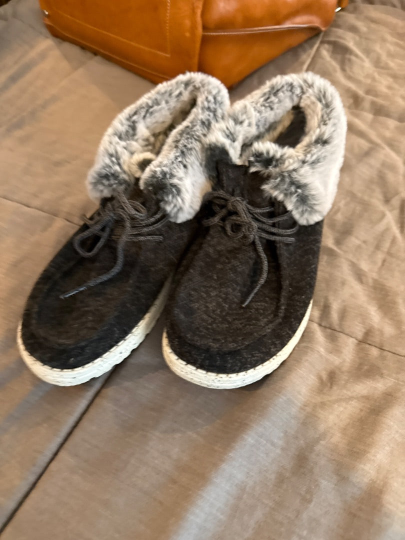 Grey Hey Dude Women-Shoes, 8