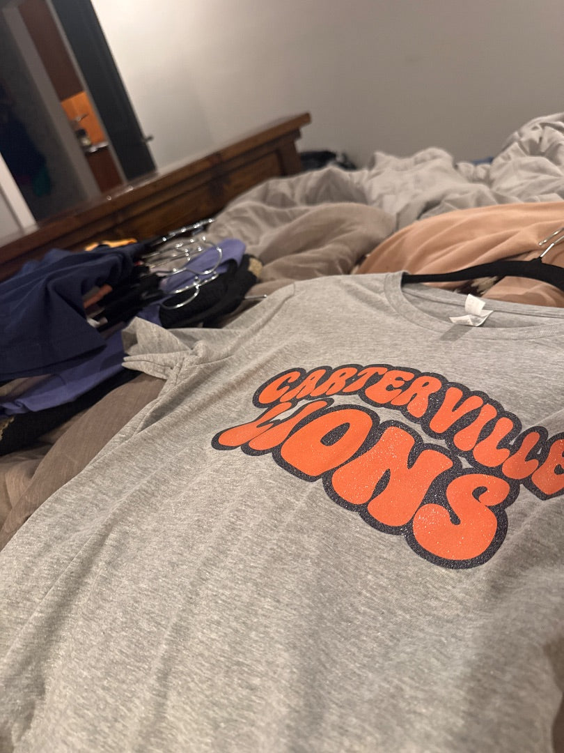 Orange Lions Women-Tops, Small