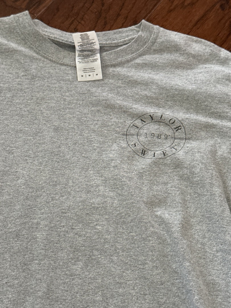 Grey Taylor's Swift Long Sleeve Women-Tops, Medium