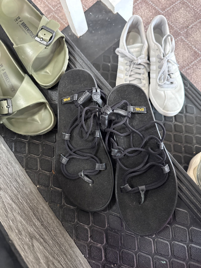 Black Teva Women-Shoes, 8