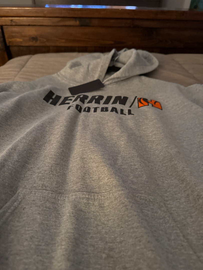 Grey Herrin Football Women-Tops, XL