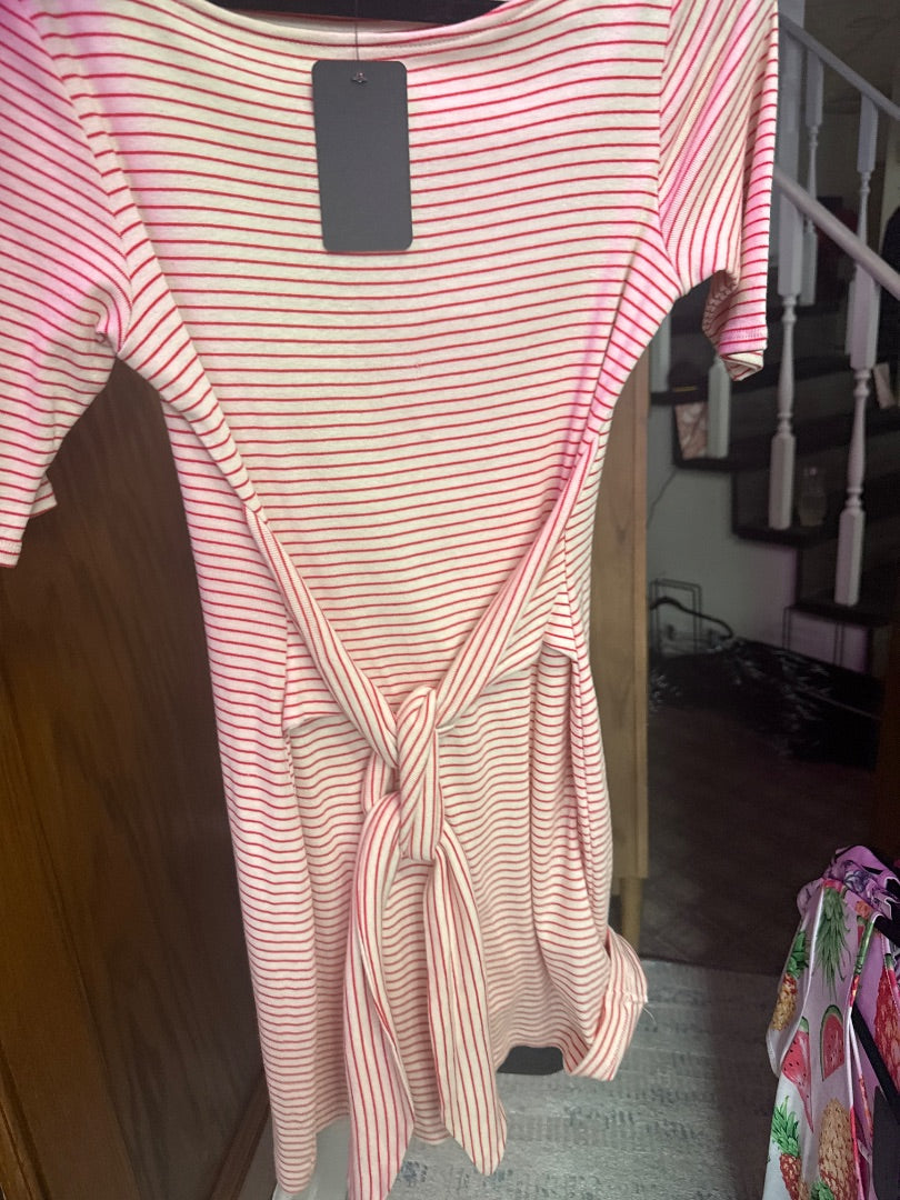 Red/White Crescent Women-Dresses/Rompers, Small