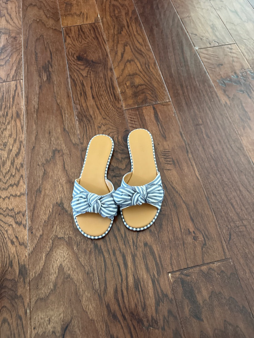 Blue/White J. Crew Women-Shoes, 6