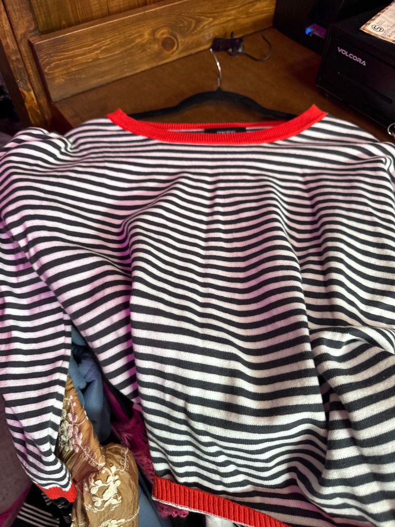 Navy/White Dokotoo Women-Tops, Small