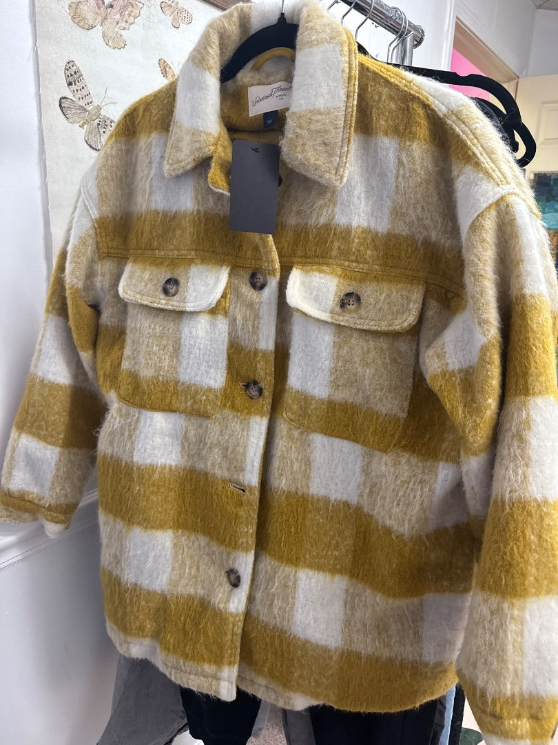 Yellow/White Universal Thread Women-Tops, Small