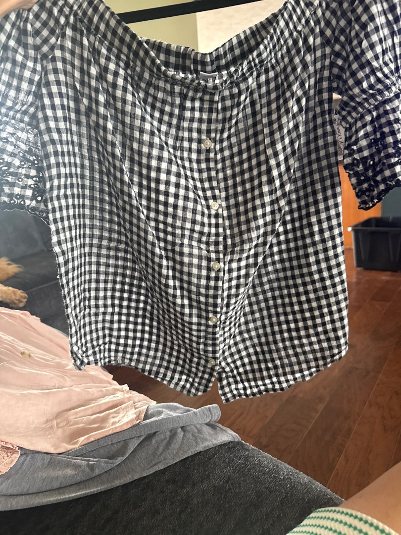 Black/White Old Navy Women-Tops, Medium