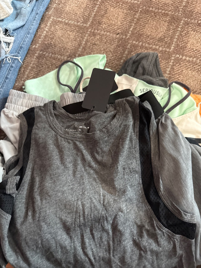 Grey Under Armour Women-Tops, Medium