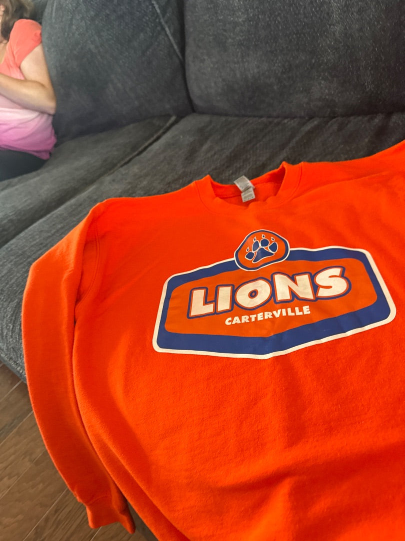 Orange Lions Women-Tops, Medium