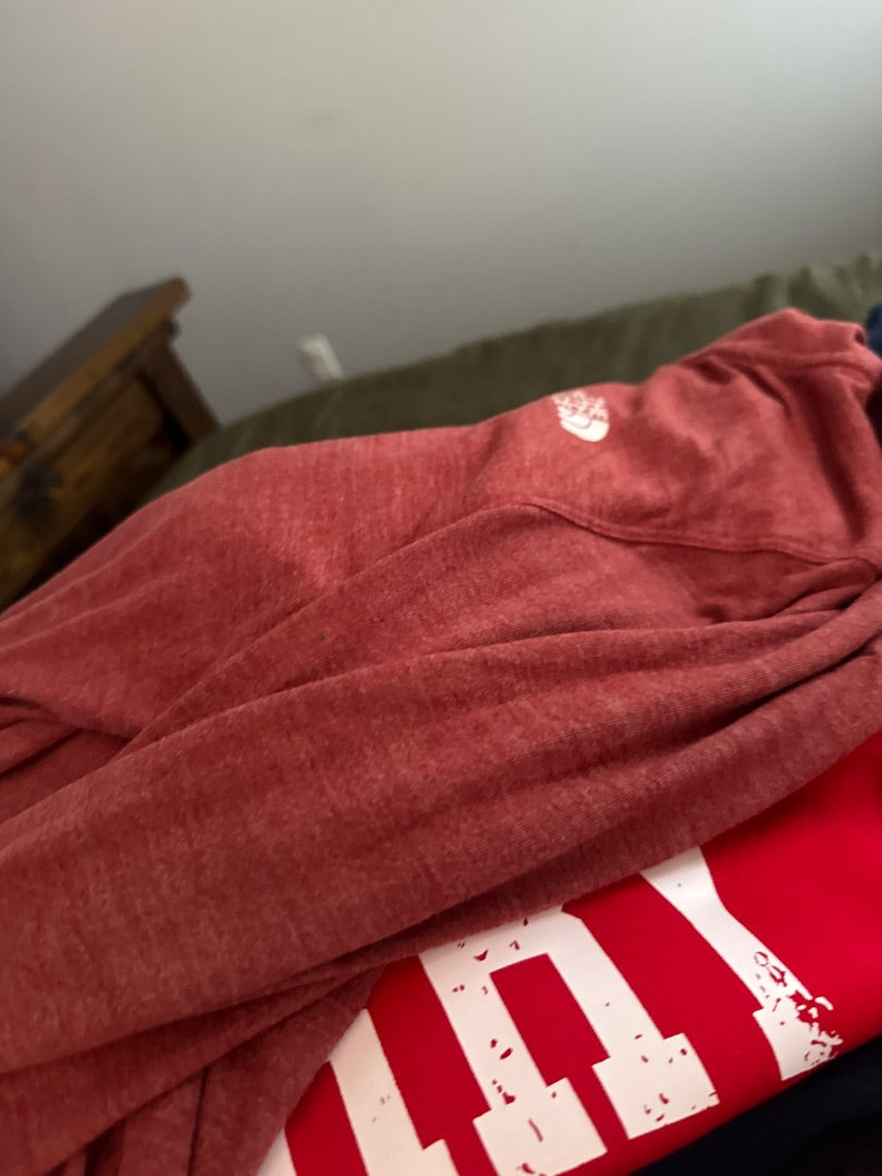 Maroon North Face Women-Outerwear, XL