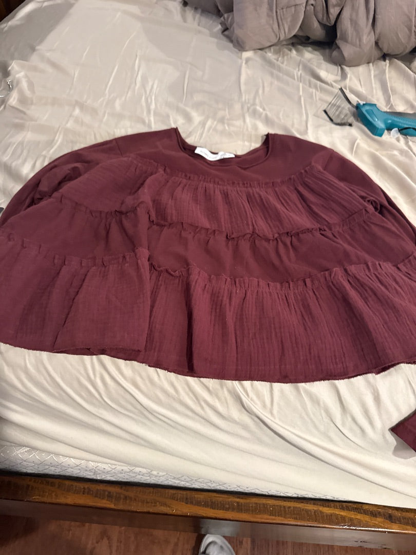 Maroon Altered State Women-Tops, XS