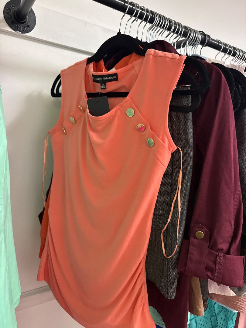 Peach Catherine MaLandrino Women-Tops, XS