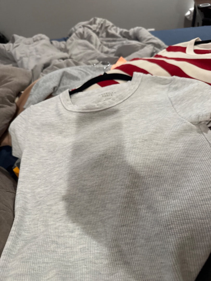 Grey American Eagle Women-Tops, Small