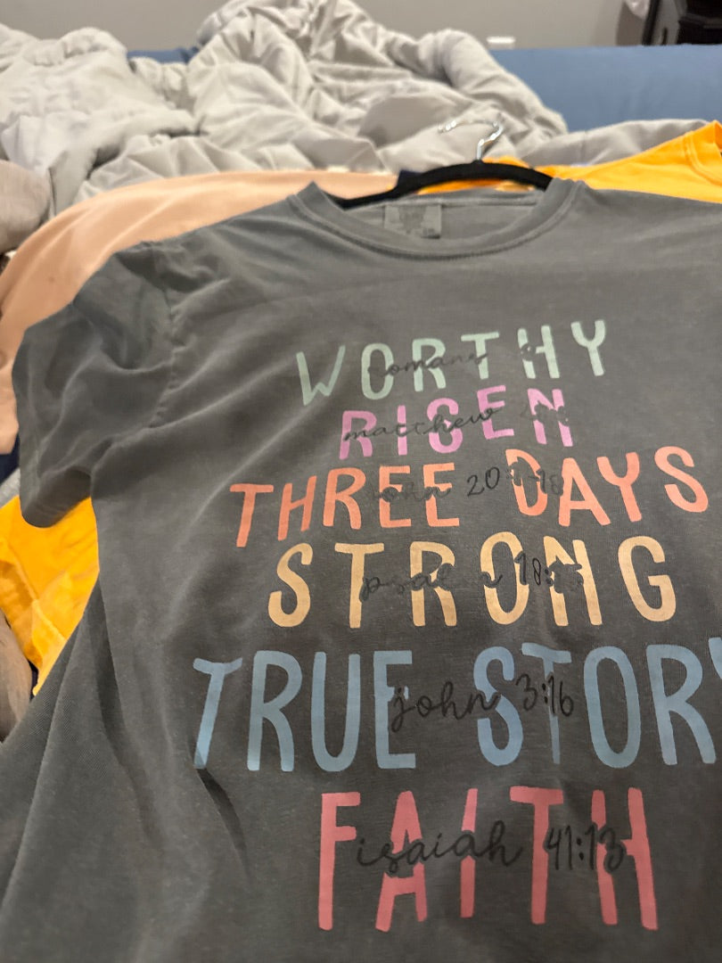 Grey Comfort Colors Women-Tops, Small
