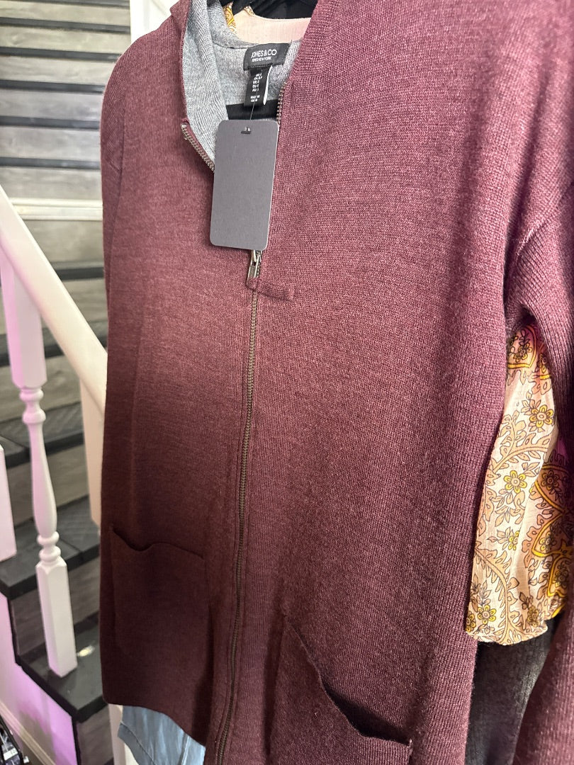 Maroon Jones & Co Women-Outerwear, Small