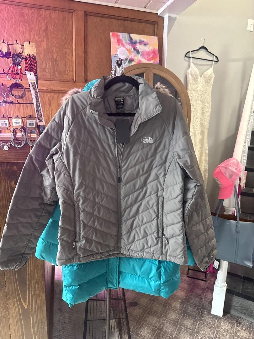 Grey The North Face Women-Outerwear, Large