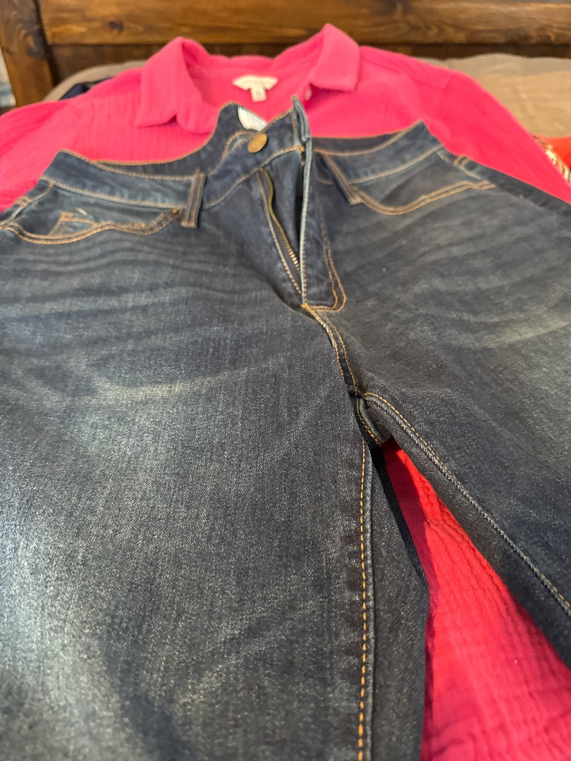 Denim God is good all the time Women-Bottoms, 12