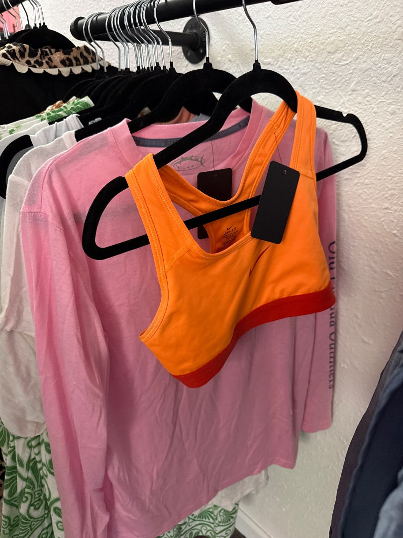 Orange Nike Women-Tops, Small