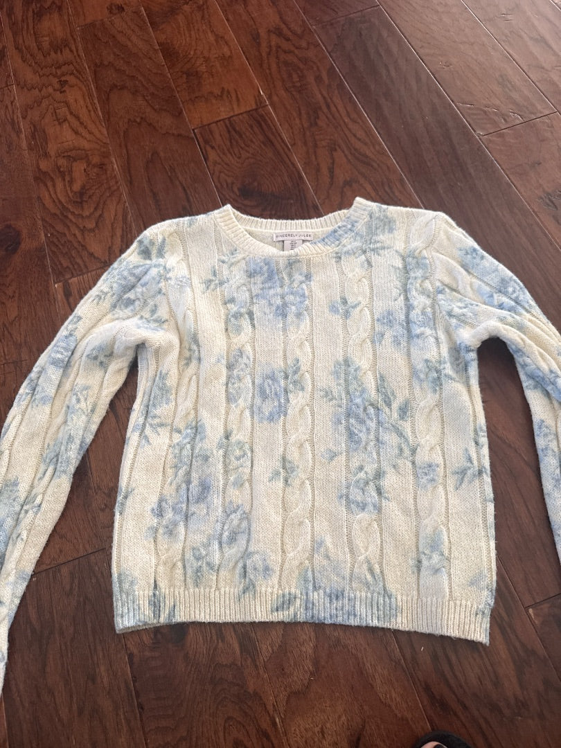 Blue/white Sincerely Jules Women-Tops, Small