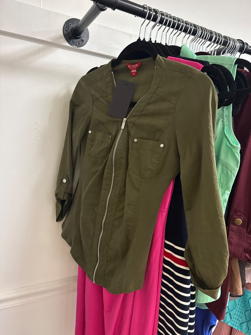 Green Guess Women-Tops, Small