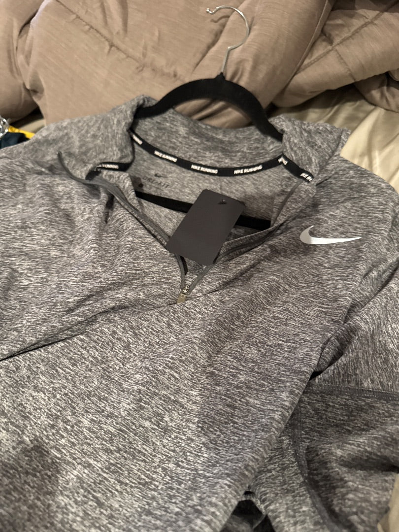 Grey Nike Women-Tops, L