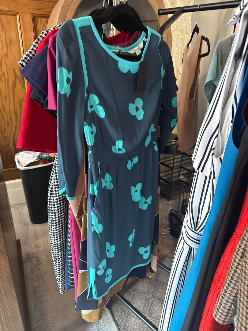 Blue/Light Blue Flower Boden Women-Dresses/Rompers, 2