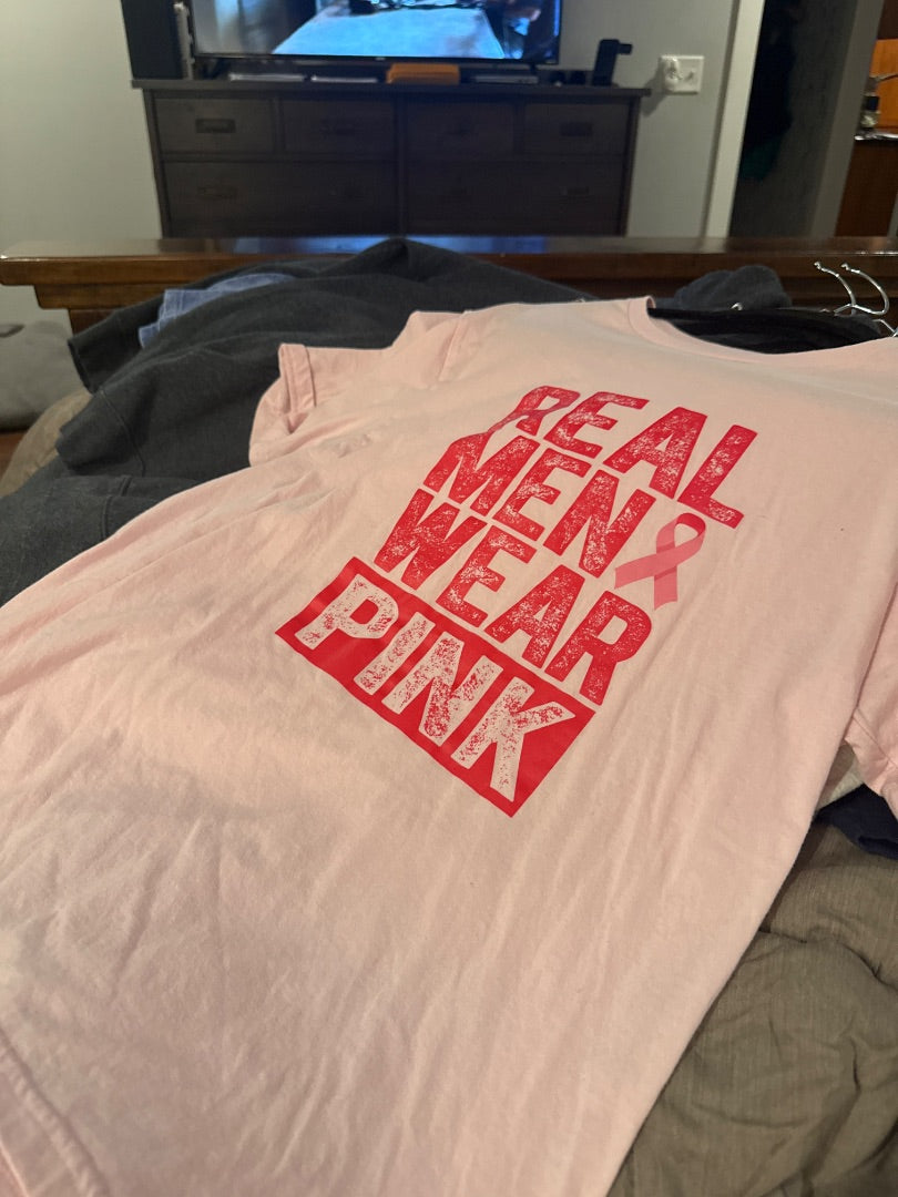 Pink Real Men Wear Pink Women-Tops, AM
