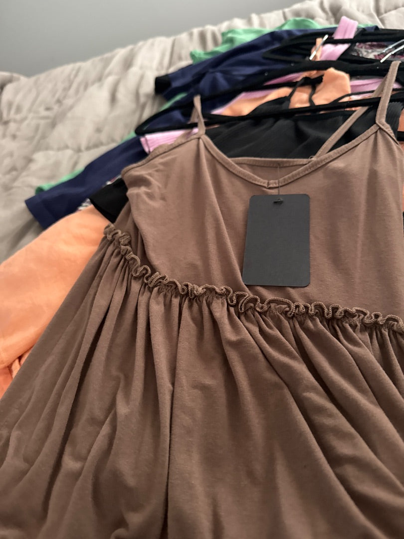 Brown Shein Women-Dresses/Rompers, 4