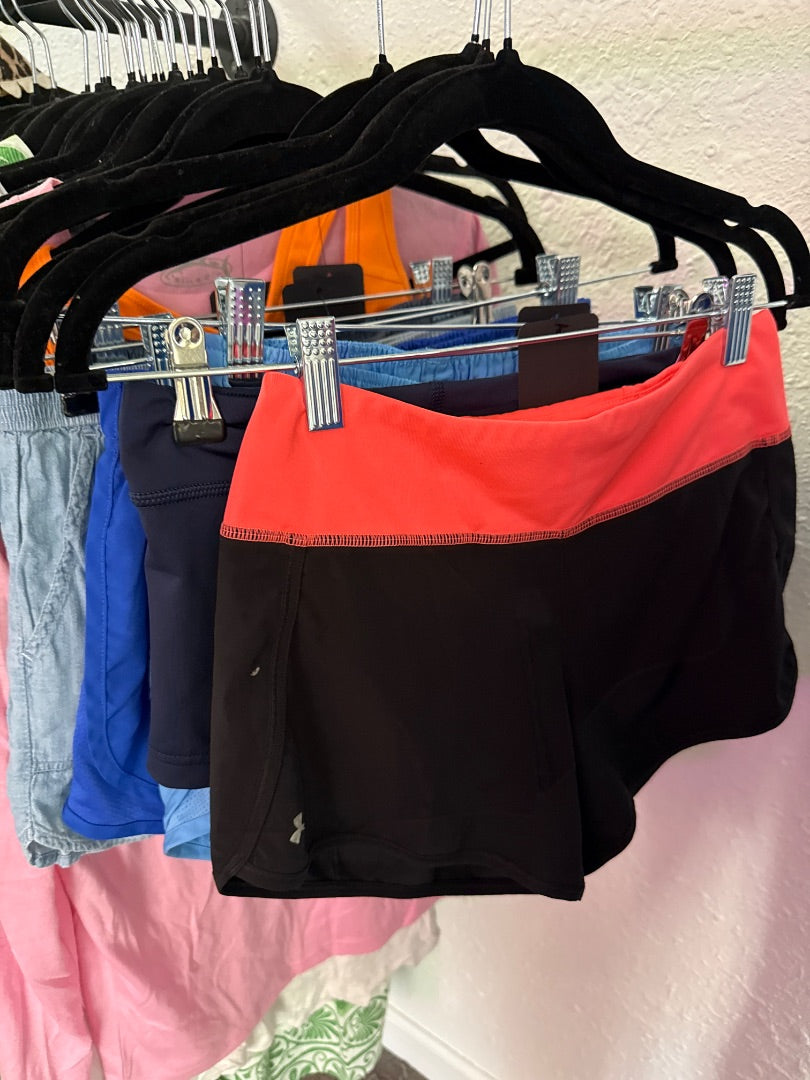 Black/Orange Under Armour Women-Bottoms, XS