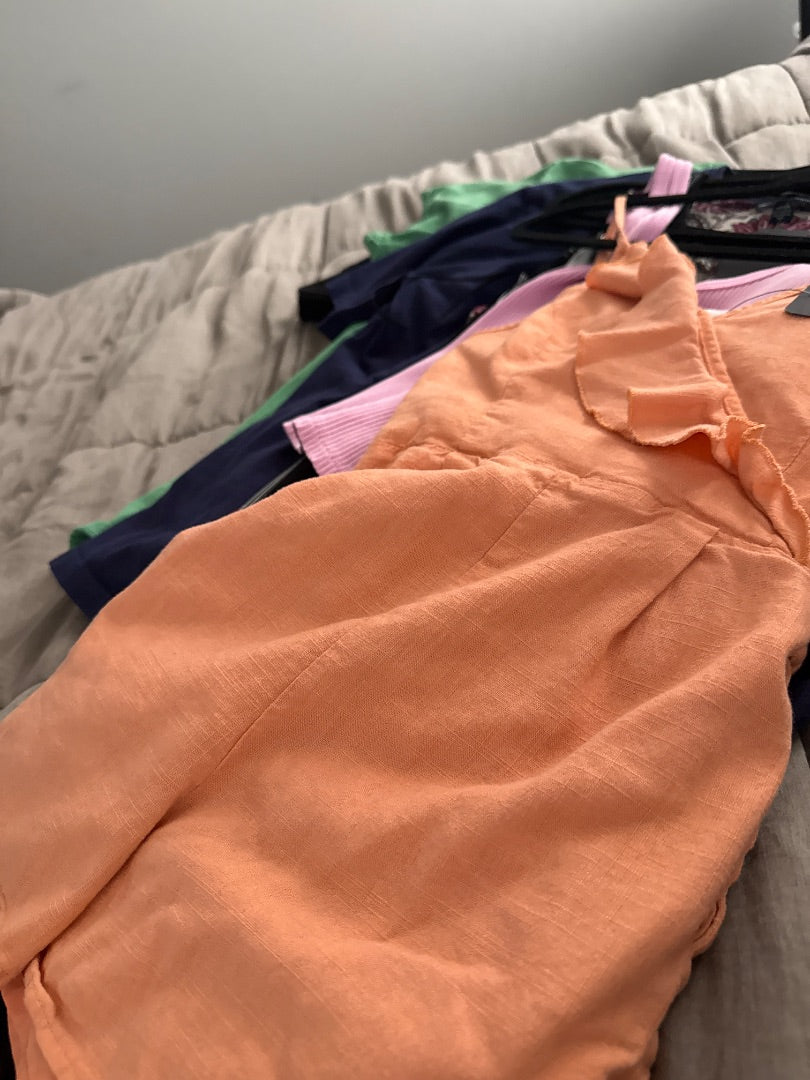 Orange Pink Lily Women-Dresses/Rompers, Small