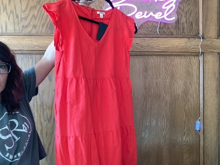 Coral Goodthreads dress, m