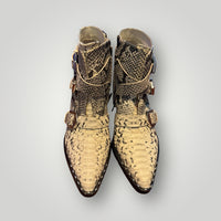 Snakeskin Buckle Ankle Boots Gianni Bini Size 6.5