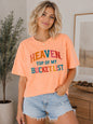 Heaven Top of My Bucket List Boxy Graphic Tee
