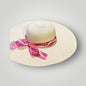 Wide Brim Beach Hat with Ribbon Tie