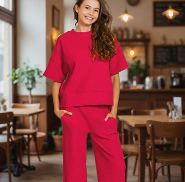 Everyday Comfort Ribbed Two-Piece Set