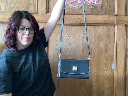 Black Dooney & Bourke Crossbody Sling Bag, Medium