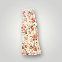 SHEIN Floral Satin Maxi Dress Size Large