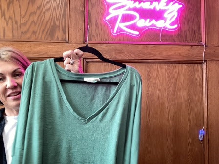 Green Anthropologie Women-Tops, XXL