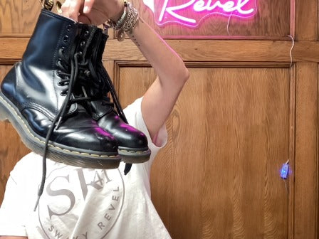 Black Dr. Martens Women-Shoes, 7