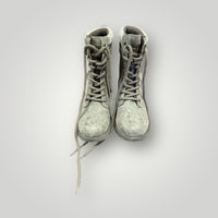 Rocket Dog Gray Lace-Up Combat Boots Size 8