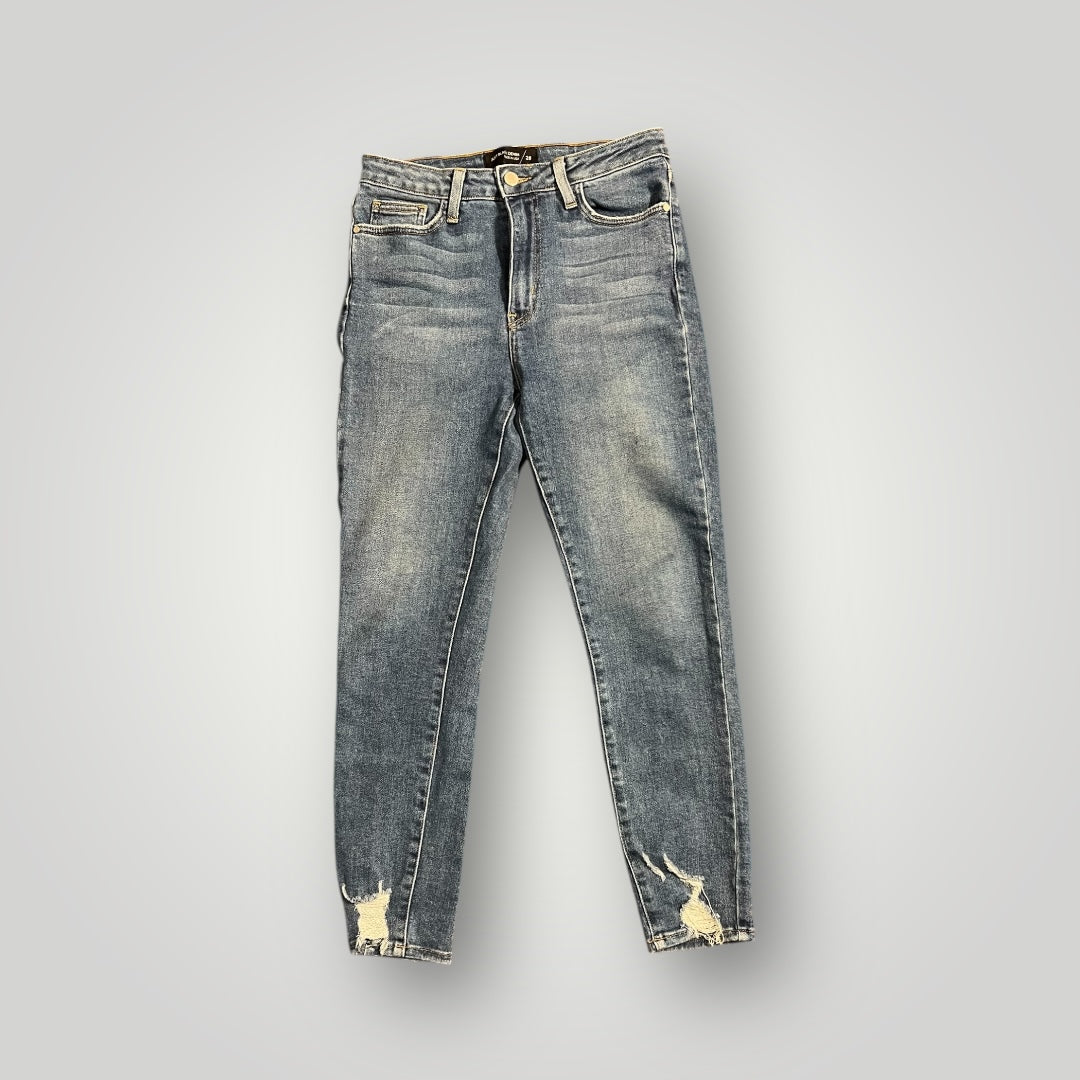Just Black Denim Distressed Skinny Jeans Size 28