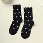 Ruffled Polka Dot Crew Socks | 40S02090
