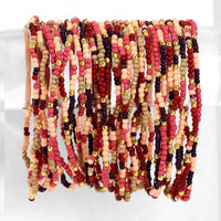 Assorted 2mm Stretch Seed Bead Bracelets