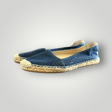 Franco Sarto Denim Espadrille Flats Size 7.5