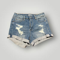 Rue21 Distressed Denim Shorts Size 6