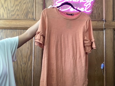 Burnt Orange Doe & RAE Women-Tops, Medium